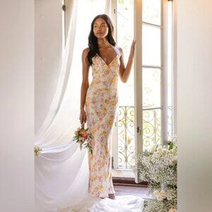 Resa Pfeiffer Dress - Gardenia: Pink Yellow Peach Florals